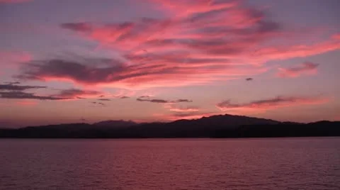 Pastel sunset Video stock 8839569