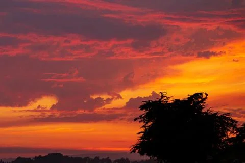 Pastel sunset Stock Photos