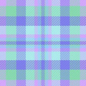 Pastel tartan pattern. A fabric texture with a checked design in green, purpl 스톡 일러스트
