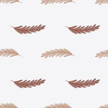 Pastel tones seamless pattern with beige ear of wheat print. Grey pastel back Stock Illustration