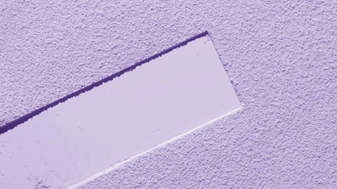 Pastel violet powder with distinct rectangular mark Stock Footage 337764447