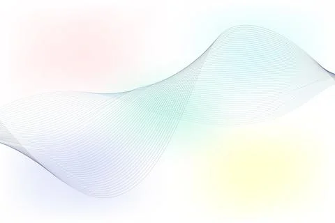 Pastel Wave Gradient  Abstract Horizontal Flow with Soft Color Transitions .. Stock-Illustration
