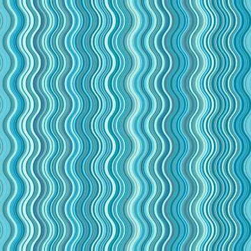 Pastel waves seamless pattern Stock-Illustration