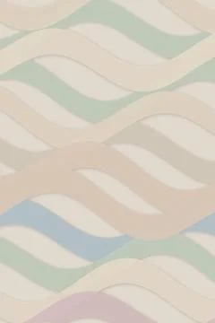 Pastel wavy abstract pattern in blue, mint, and cream, creating a soft mode.. Stock Illustration