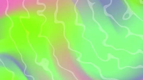 Pastel wavy lines blend soft green pink and purple hues Stock Footage 294043584