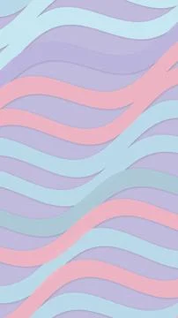 Pastel wavy paper texture pattern in pink and lavender flowing across a lig.. Stock Illustration