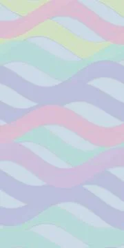 A pastel wavy stripe pattern in soft gradients creates a calm, dreamy backg.. Stockillustratie