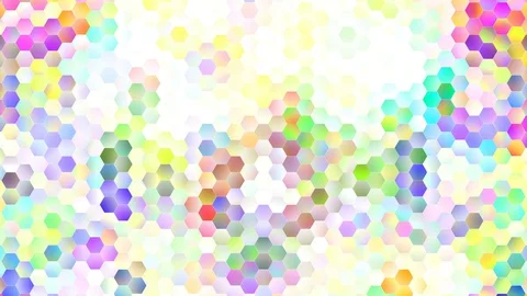 Pastel Winking Hexagons 4 in 1 Vidéo 119301239