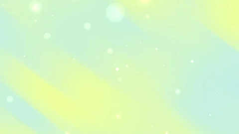Pastel Yellow Blue Spring Background with Floating Light Bokeh Elements Stock Footage 312100305