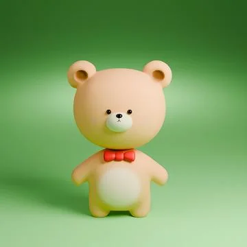 Pastel_pretty_bear Stock Photos