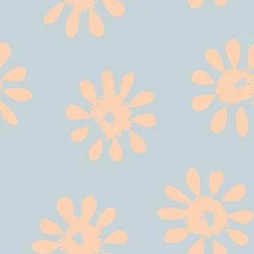 Pastels Ditsy Floral Seamless Pattern Design イラスト素材