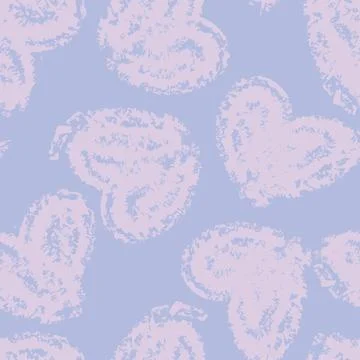 Pastels Heart shape seamless pattern design Illustrazione stock