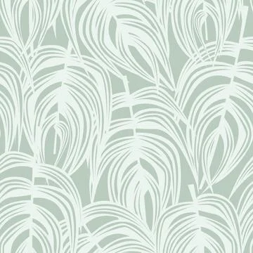Pastels Tropical Leaf Seamless Pattern Design 스톡 일러스트