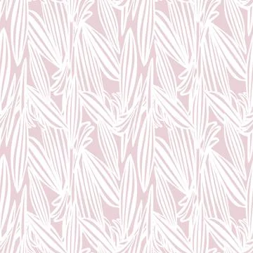 Pastels Tropical Leaf Seamless Pattern Design Stock Illustration