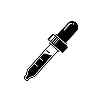 Pasteur Pipette Eye Dropper Laboratory Icon Stock Illustration