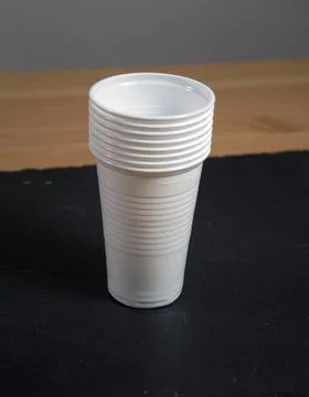 Pastic mugs Stock Photos