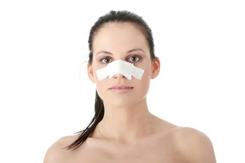 Pastic surgery - nose Stock Photos