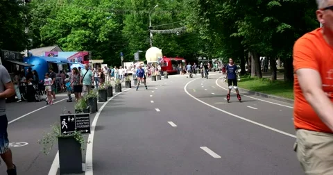 Pastime in the park Stock Footage 64819072