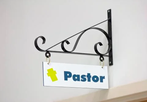 Pastor sign Stock Photos