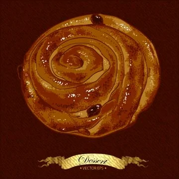 Pastries buns Illustrazione stock