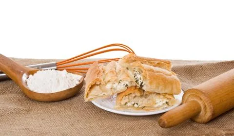 Pastries with cheese Stock Photos