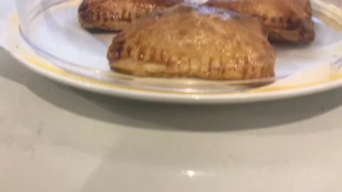 Pastries in display case Stock Footage 160644461