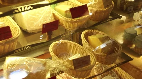 Pastries on display Stock Footage 46071975