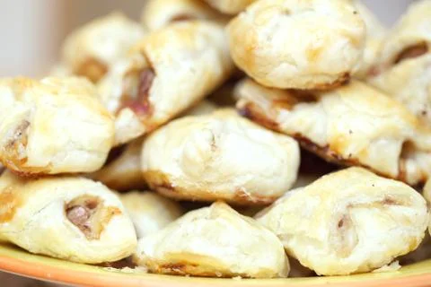 Pastries with meat Stock Photos