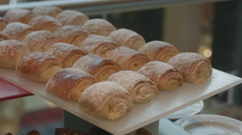 Pastries Slow Dolly Stock Footage 55286880