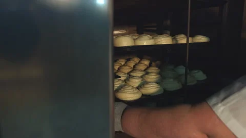 Pastries on a tray. Stock-Footage 98531766