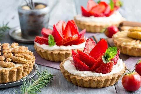 Pastries,different forms Stock Photos
