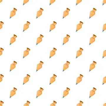 Pastry bag seamless pattern for bakery design Stock Illustration
