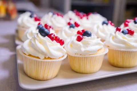 Pastry with berries Foto stock