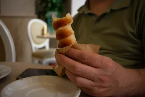 Pastry for breakfast Stock Photos
