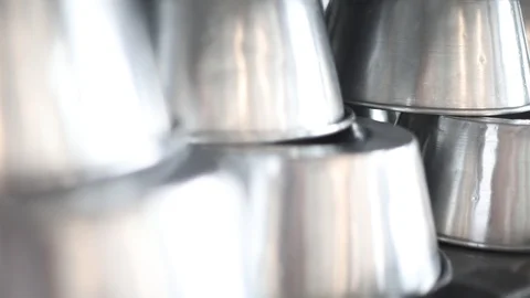 Pastry Cake Pans Stock Footage 129045996