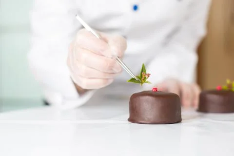 Pastry with a cake Stock Photos