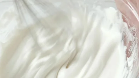 Pastry Chef Beating Whipping Cream. Видео 149265853