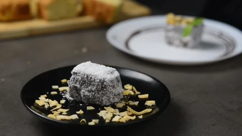 The pastry chef decorates the cake Stock Footage 247199375