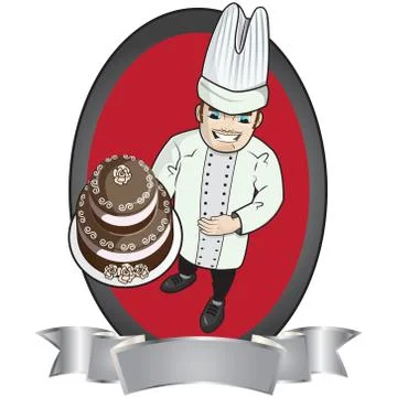 Pastry chef Stock Illustration