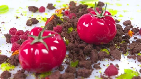 Pastry chef preparing a dessert. Stock Footage 141523021