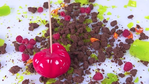 Pastry chef preparing a dessert. Stock Footage 142891714