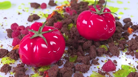 Pastry chef preparing a dessert. Stock Footage 142891729