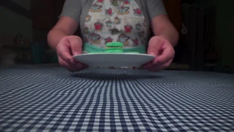 Pastry chef presenting a plate of macarons Video stock 168469183