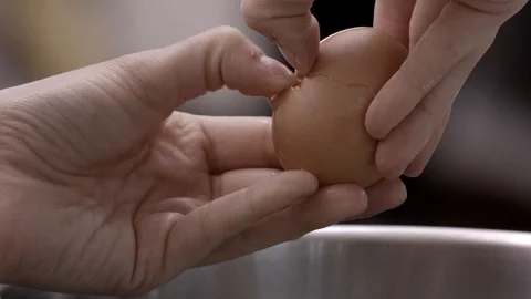 Pastry chef separe the eggs Stock Footage 93846824