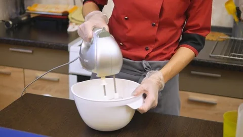 The pastry chef skillfully performs holiday order. Stock-Footage 83430419