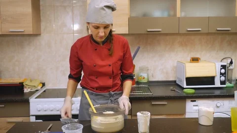 The pastry chef skillfully performs holiday order. Stock Footage 85068235