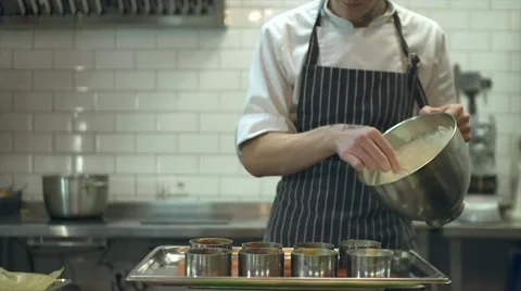 Pastry chef is working Stock Footage 54985159