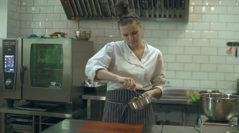 Pastry chef is working Stock Footage 54985162