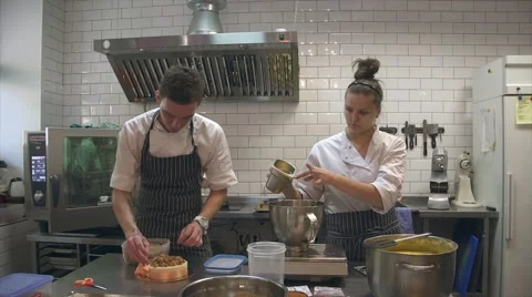 Pastry chef is working Stock Footage 54985204