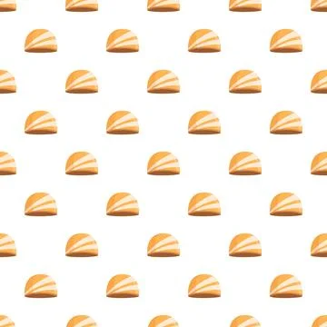 Pastry cookie seamless pattern creating a food background Stock Illustration